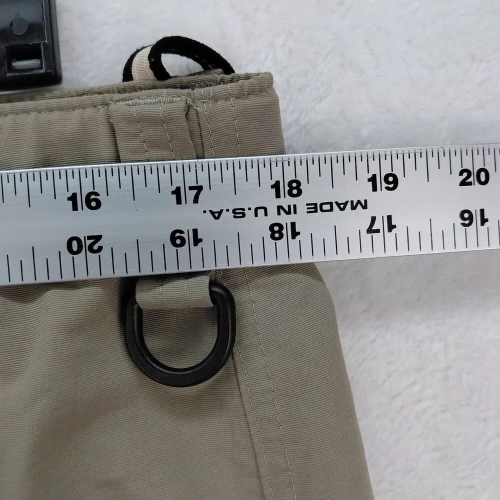 The North Face Paramount Peak Convertible Pants Mens Medium Beige Belted Outdoor